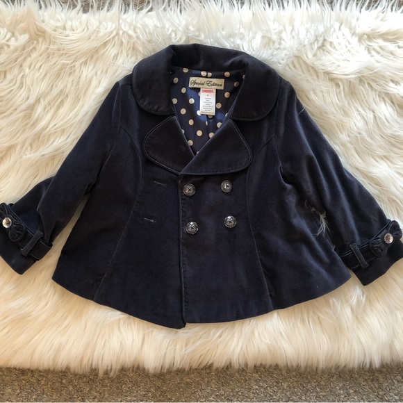 Special Edition- NEW Gymboree Special Edition Toddler Girl’s Velvet Coat Jacket - Picture 8 of 8